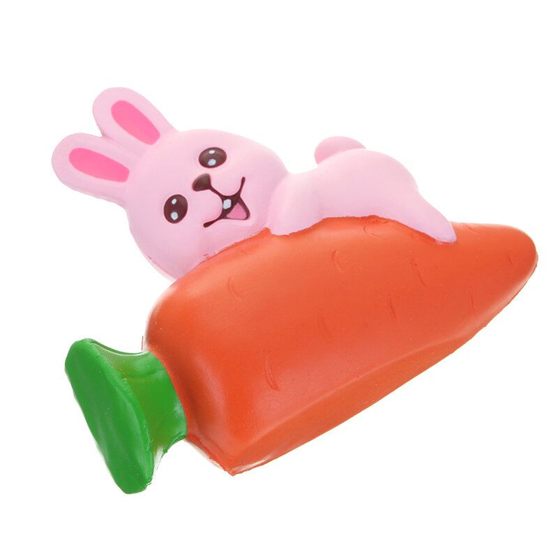 Yunxin Squishy Rabbit Bunny Holding Carrot 13cm Pomalu Rostoucí S Obalem Kolekce Dárkové Dekorace Hračka