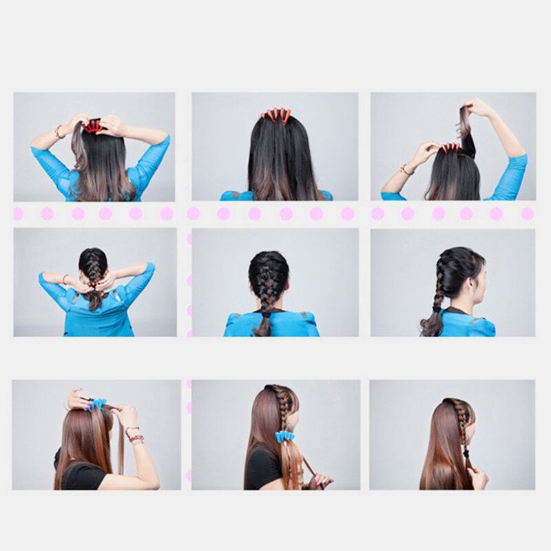 3 Barvy Design Pěti Prstů Nástroj Pro Zaplétání Vlasů Lady Hair Cop Tool Pro Styling Twist Braider Příslušenství Pro Kutily