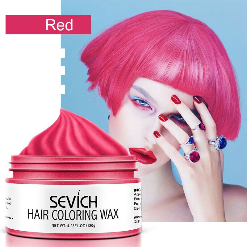 9 Barev Jednorázový Vosk Na Barvení Vlasů Unisex Rychlý Stylingový Barevný Jíl Na Vlasy Diy Dye Cream
