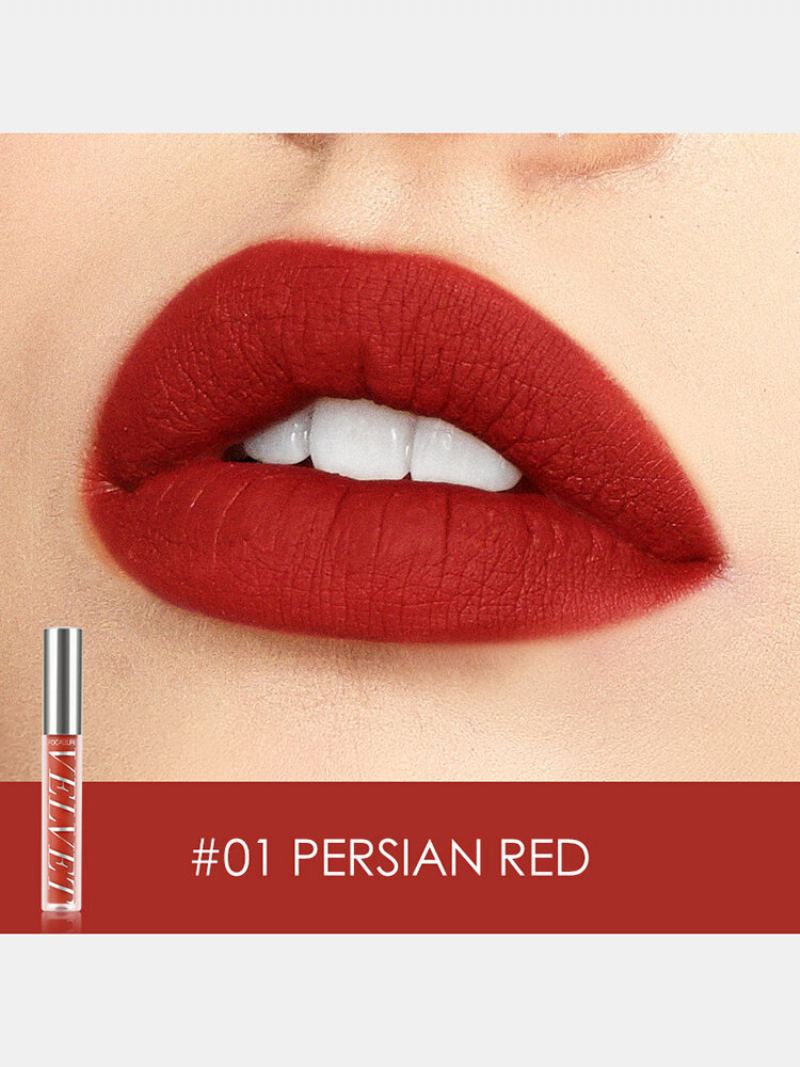 10 Barev Velvet Matte Lip Glaze Vodotěsný Kosmetický Lesk Na Rty Který Neznačí
