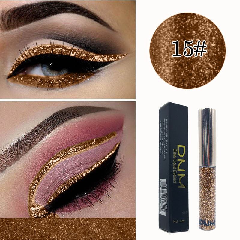 16 Barev Lesklé Perleťové Tekuté Pero Na Oční Linky Kovové Flitry Diamantové Na Make-up