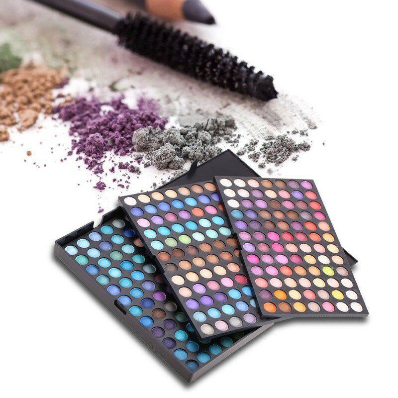 252 Barev Paletka Očních Stínů Třpytivé Matné Oční Stíny Make-up Kosmetika Tool