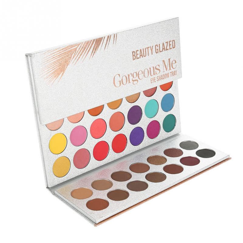 63colors Pro Paleta Očních Stínů Kouřově Matné Oční Stíny S Třpytivým Zvýrazňovačem Bronzer