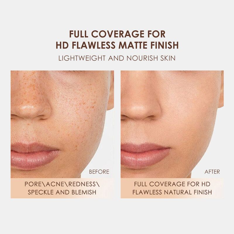 8 Barev Matte Liquid Foundation Long-trining Oil-control Conceal