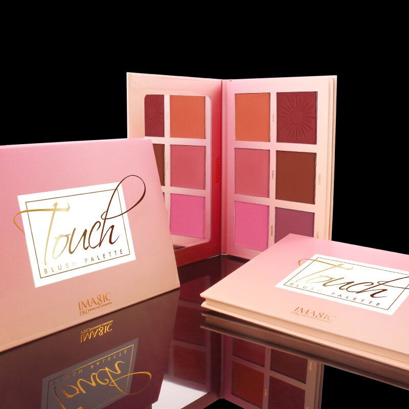 Imagic Blush Makeup Palette 6colors Profesionální Tvářenka Na Tvářenku Pearl Orange Pigment Blushes