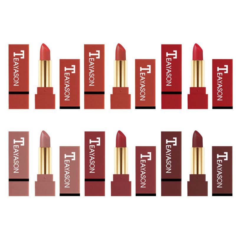 Matná Rtěnka Fashion Red Long-trining Lip Stick Voděodolná Plnobarevný Make-up Na Rty