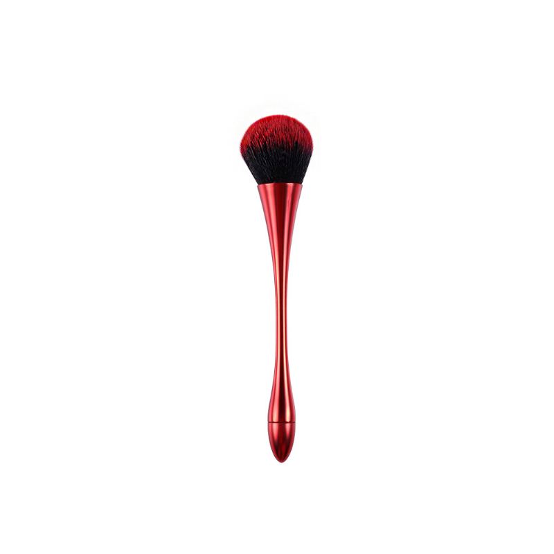 Multifunkční Štětec Na Make-up S Malým Krásným Pasem Na S Pudrovou Barvou Jako A Štětcem Na Tvářenku