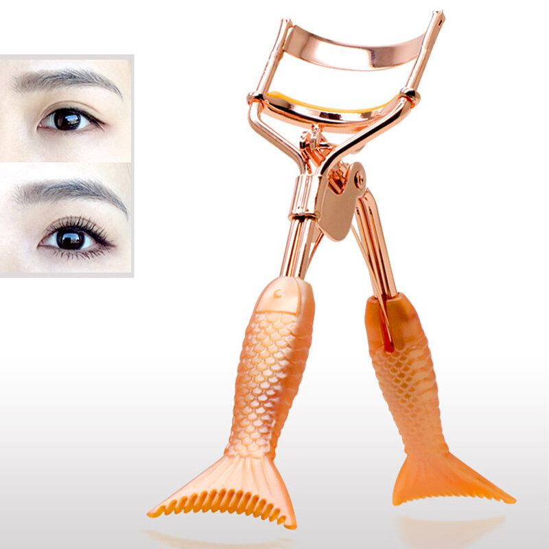Oranžová Kulma Na Řasy S Rukojetí Orange Mermaid Mini Comb Nástroj Na Natáčení Řas 180 Stupňů