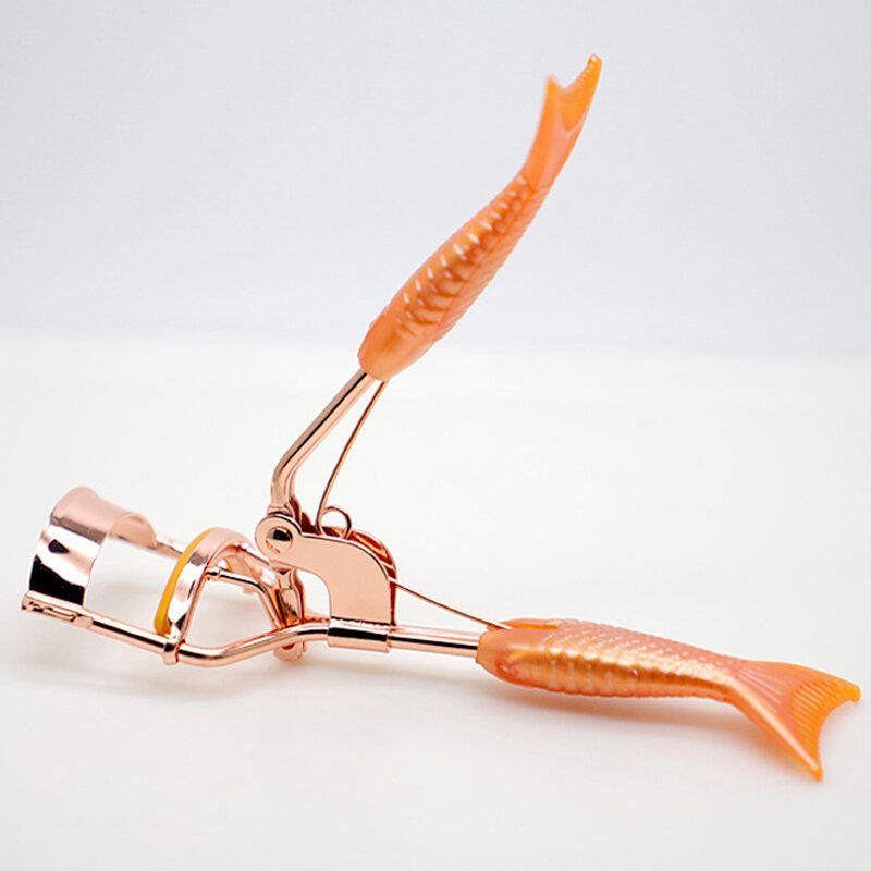 Oranžová Kulma Na Řasy S Rukojetí Orange Mermaid Mini Comb Nástroj Na Natáčení Řas 180 Stupňů
