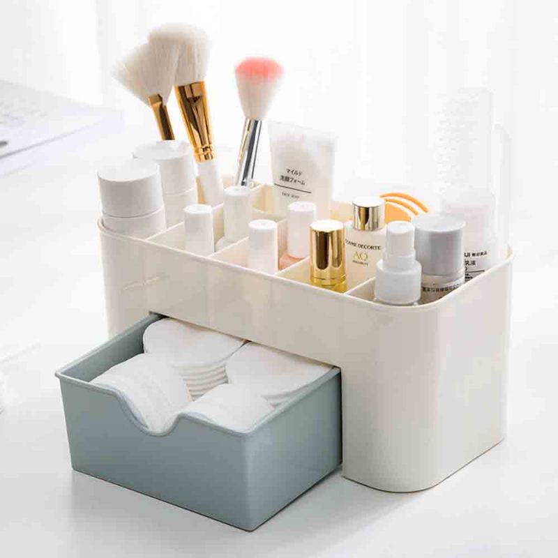 Organizér Na Kosmetický Make-up Stolek S Displejem Stolní Úložný Stojan Úspora Místa Typ Zásuvky Na Úložná Krabička Držák Na Štětec Pero Na Šperky