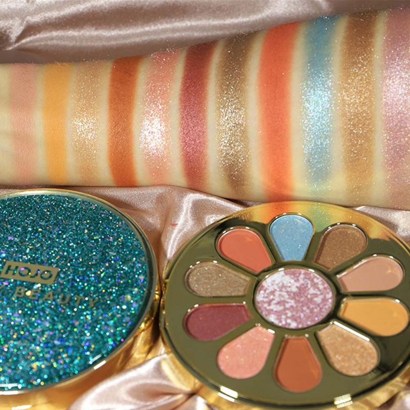 Paletka Kulatých Očních Stínů S 11 Barvami Lesklá Paleta S Nástroji Na Líčení Se Štětcem Nejlepší Dárky Pro Lady Shimmer Eyeshadow