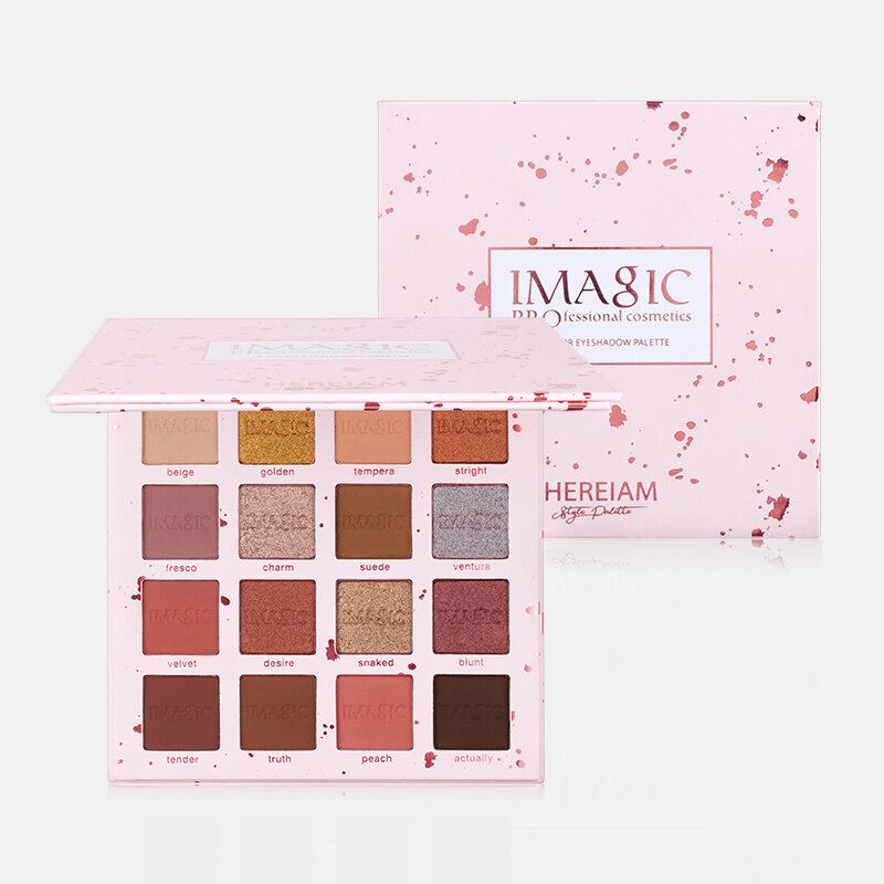 Paletka Očních Stínů Imagic Charming Glitter Eyeshadow 16colors Nude Matte Shimmer