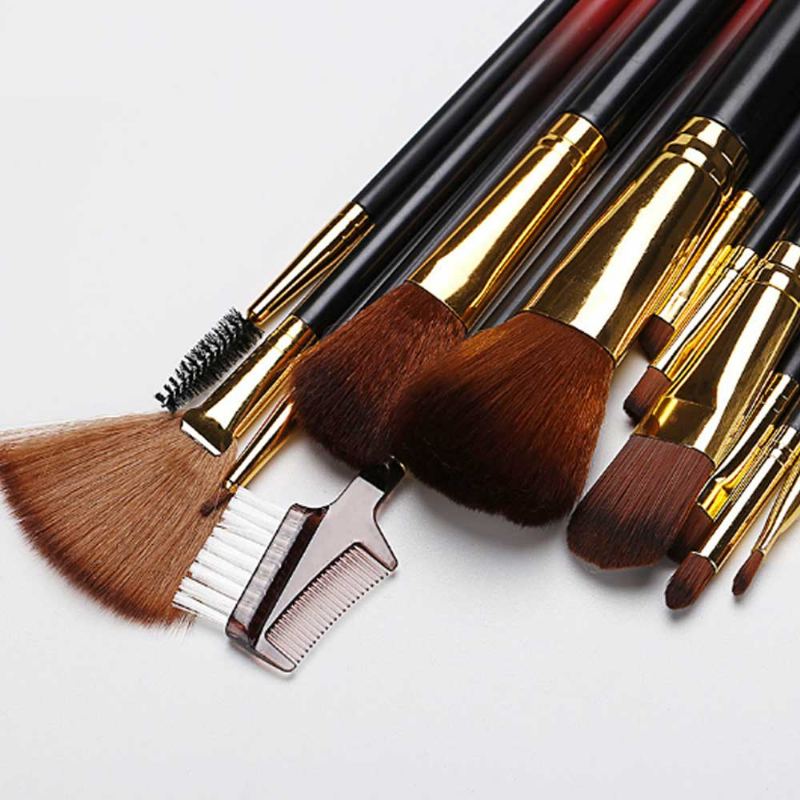 Praktická Sada Štětců Na Make-up S Barely 12 Ks Na Líčení Očí Pro Ženy
