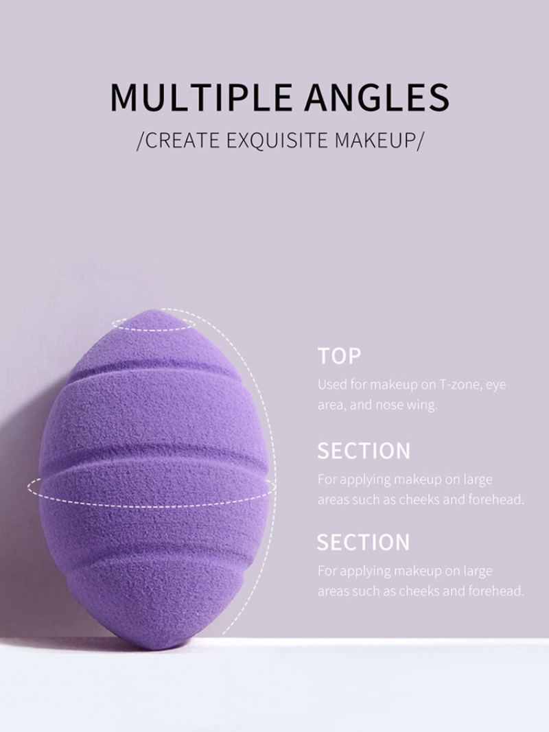 Sada 3 Ks Makeup Puff Set Mokré A Suché Dvouúčelové Kosmetické Líčidlo Na Vajíčka