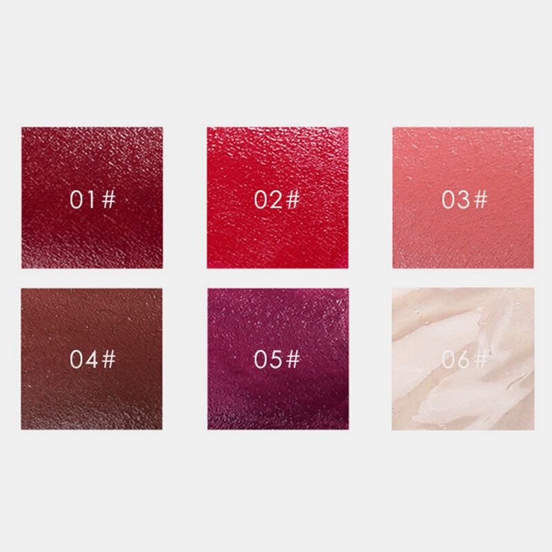 Sada 6 Barev Matných Rtěnek Lasting Waterproof Non-stick Cup Glaze Lipstick Gloss