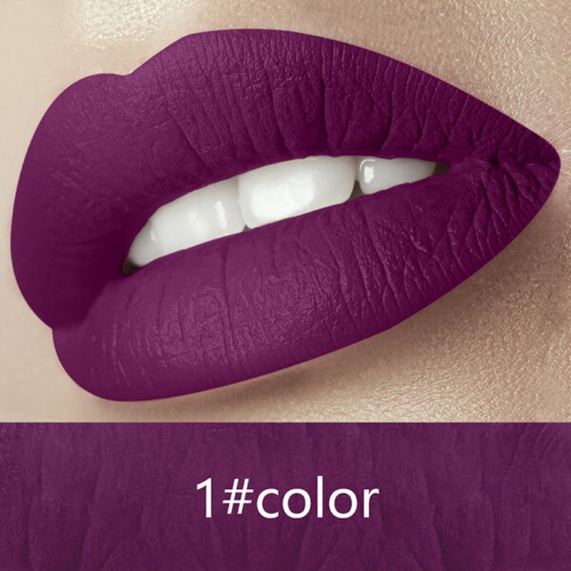 Treeinside Sametově Matná Tekutá Rtěnka Lesk Na Rty Barevný Make-up S Dlouhotrvajícím Pigmentem Sexy Červené Rty