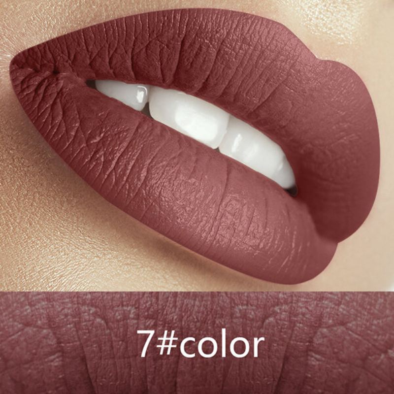 Treeinside Sametově Matná Tekutá Rtěnka Lesk Na Rty Barevný Make-up S Dlouhotrvajícím Pigmentem Sexy Červené Rty