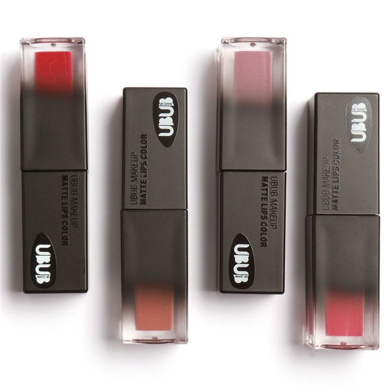 Ubub Matte Lip Gloss Waterproof Beauty Makeup Tekutá Rtěnka 10 Barev
