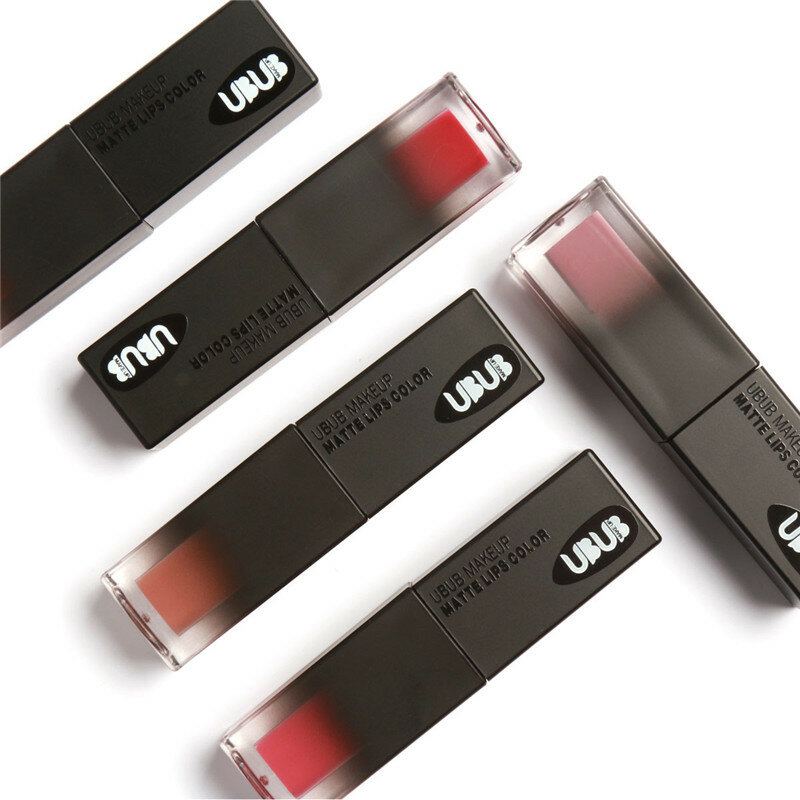 Ubub Matte Lip Gloss Waterproof Beauty Makeup Tekutá Rtěnka 10 Barev