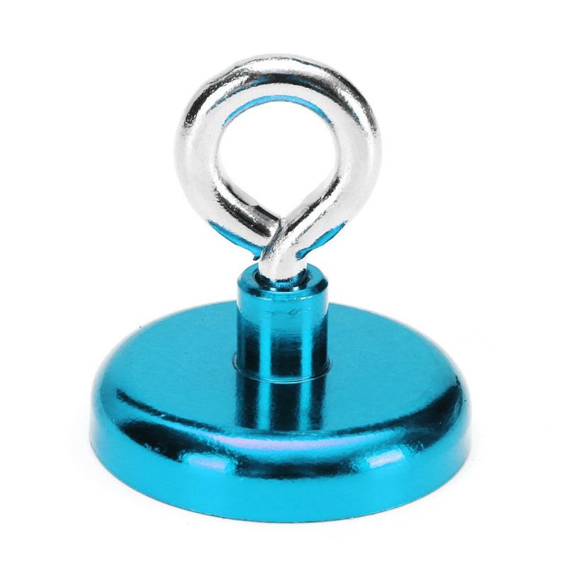 Effetool 42 mm 68 Kg Neodymový Regenerační Magnet Detektor Kovů S Háčkem Červený/žlutý/modrý