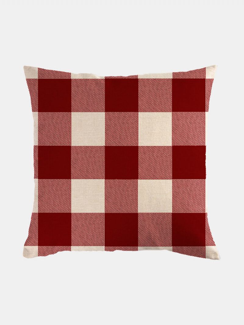 1 Pc Farmhouse Buffalo Kostkovaný Klasický Vzor Povlečení Potah Na Polštář Domácí Pohovka Art Decor Přehoz Povlak Na Na
