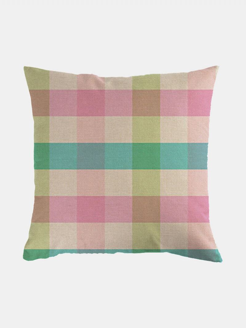 1 Pc Farmhouse Buffalo Kostkovaný Klasický Vzor Povlečení Potah Na Polštář Domácí Pohovka Art Decor Přehoz Povlak Na Na