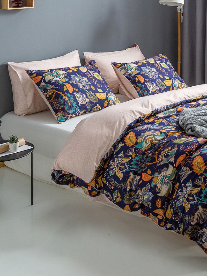 2/3 Ks Bohemian Floral Overlay Print Pohodlná Sada Povlečení Povlak Na Polštář Twin King