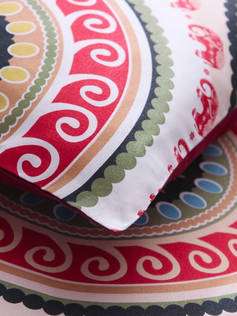 2/3 Ks Bohemian National Style Geometric Pattern Pohodlná Sada Povlečení Povlak Na Polštář