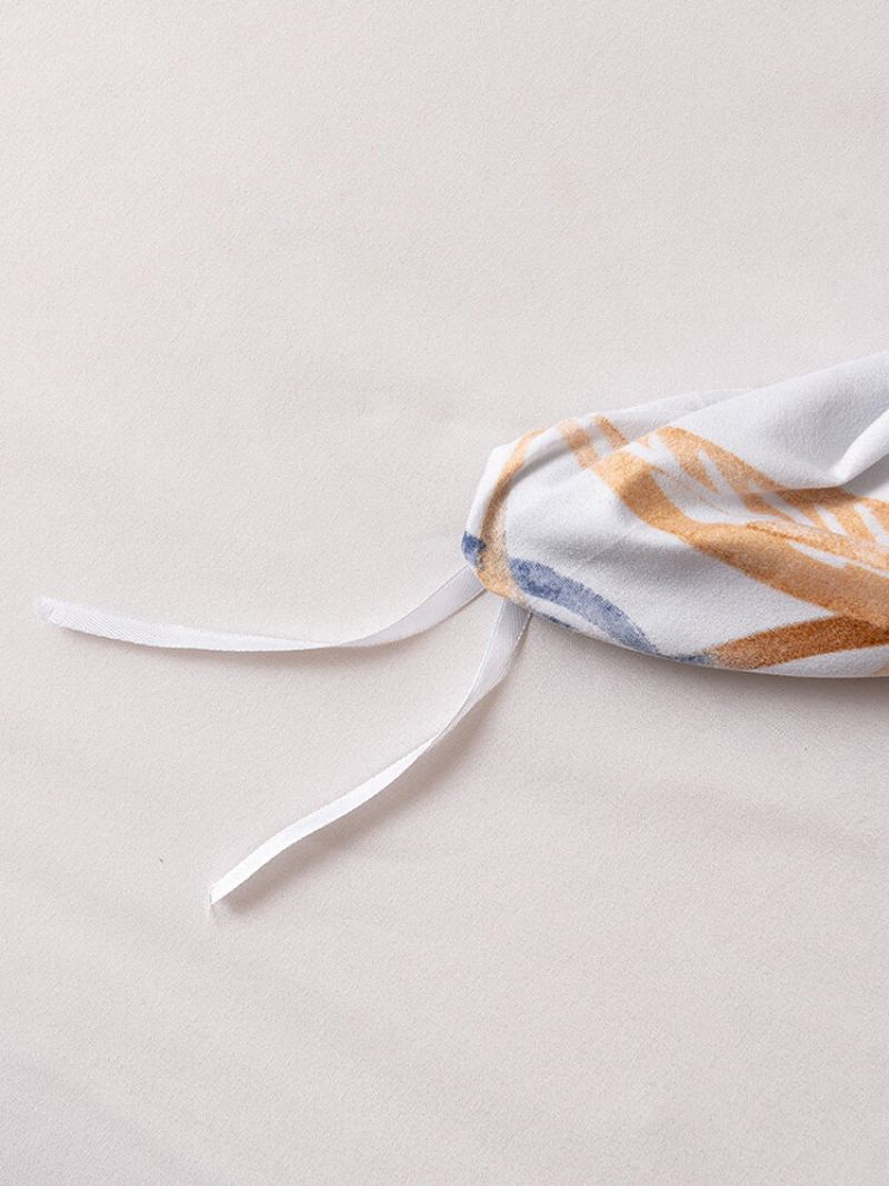 2/3 Ks Floral Overlay Print Pohodlná Sada Povlečení Povlak Na Polštář Twin King
