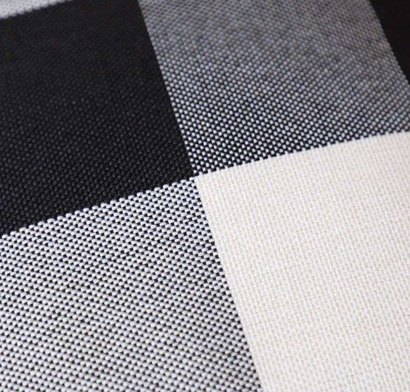 2ks Farmhouse Buffalo Check Plaid Throw Povlak Na Polštář Pouzdro Na Bavlněné Prádlo (18 Palců)