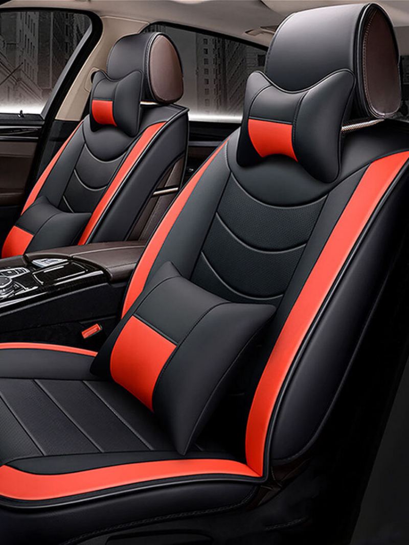 8ks Univerzální 5místný Auto Přední +potah Zadního Sedadla +polštář Na Volant