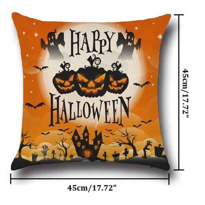 Halloweenská Párty Rozkládací Pohovka Povlak Na Polštář Do Auta Home Decor Dýně Na
