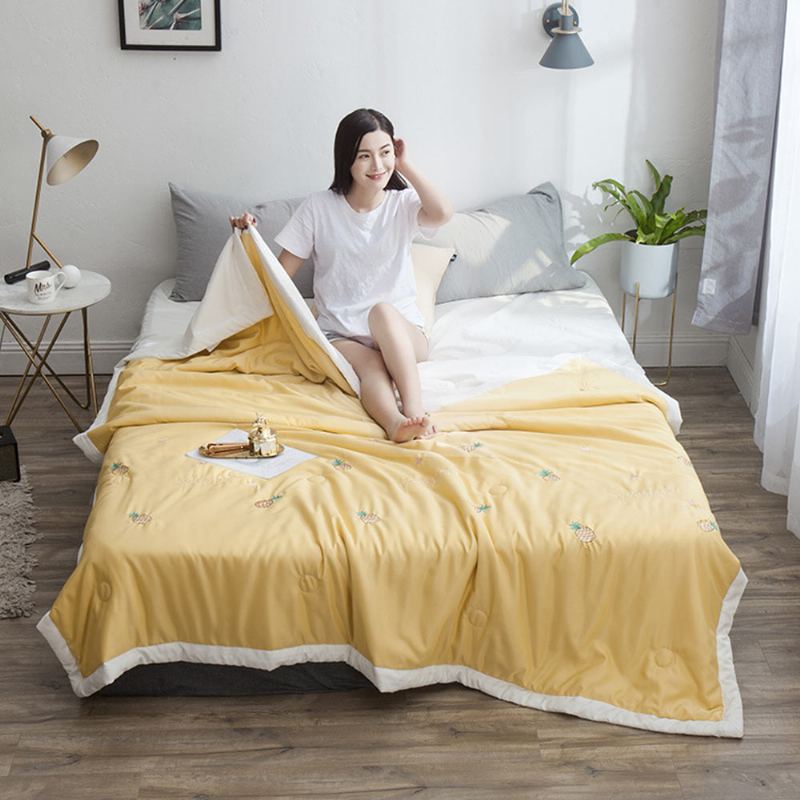 Modální Hedvábná Vyšívaná Deka Pro Letní Klimatizační Deku Pure Pro Dvě Osoby