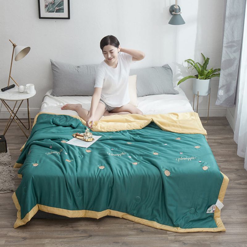 Modální Hedvábná Vyšívaná Deka Pro Letní Klimatizační Deku Pure Pro Dvě Osoby
