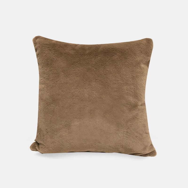 Nordic Simple Jednobarevný Plyšový Polštář Z Králičí Kožešiny Home Bedroom