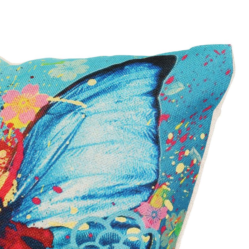 Povlak Na Polštářek Butterfly S Barevným Uměleckým Potiskem Na Polštář Domácí Rozkládací Pohovka