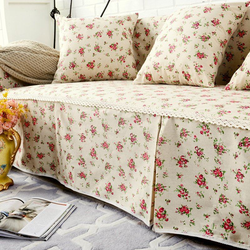 Thicken Cotton Blend Potahy Na Pohovku Pro 1-4 Osoby Potah Na Ochranný Kryt Na